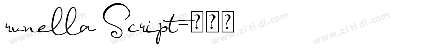 runella Script字体转换 runella Script字体转换